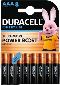 Batterij Duracell Optimum AAA (8)