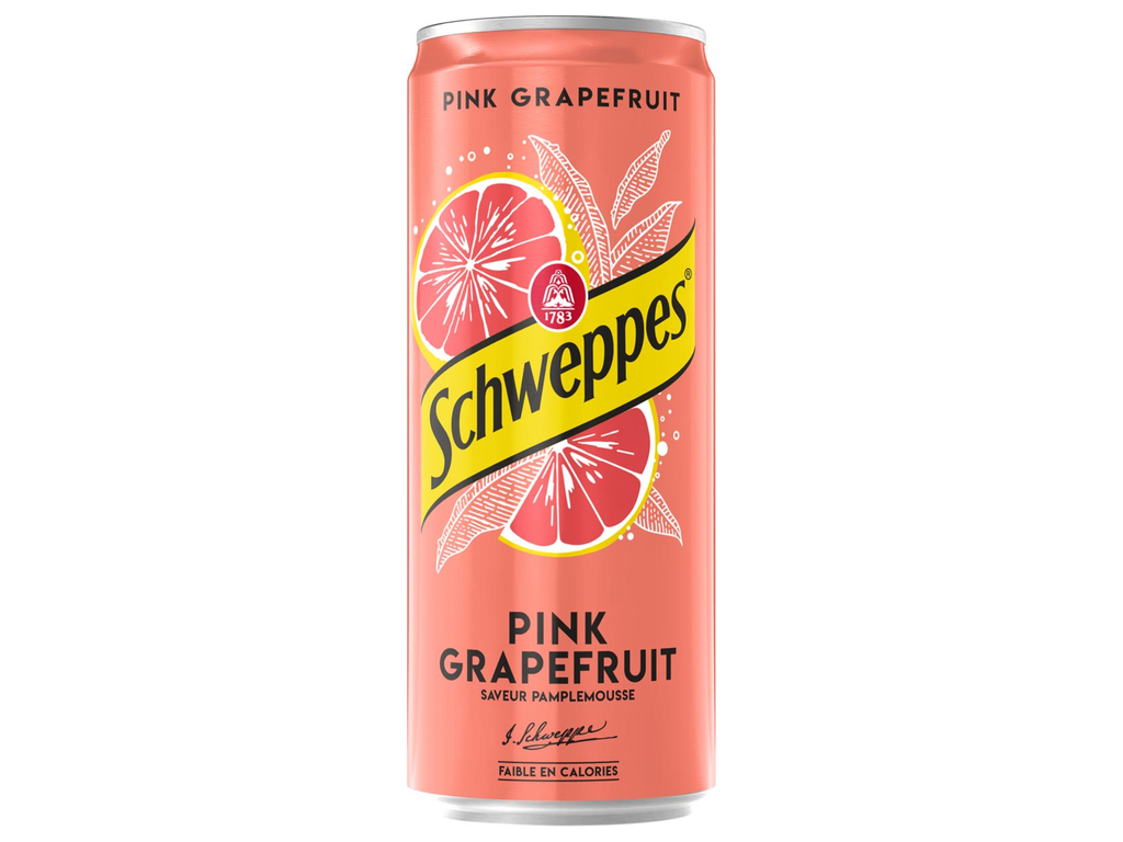 Frisdrank Schweppes Pink grapefruit sleek blik 33cl (24)
