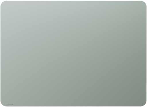 [LM-104354] Mat glasbord Legamaster RC 90x120cm met ronde hoeken (sage green)