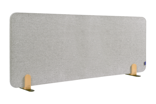 [LM-209832] Akoestisch bureauscherm met houders Legamaster Elements 60x160cm (lichtgrijs)