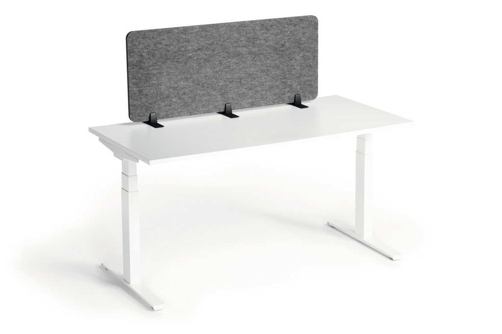 Bureauscherm Durable Effect 120 vilt 120x50cm grijs