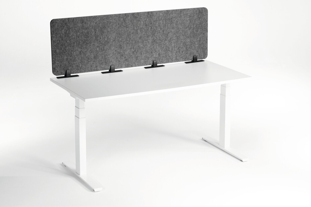 Bureauscherm Durable Effect 160 vilt 160x50cm grijs