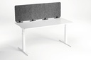 Bureauscherm Durable Effect 160 vilt 160x50cm grijs