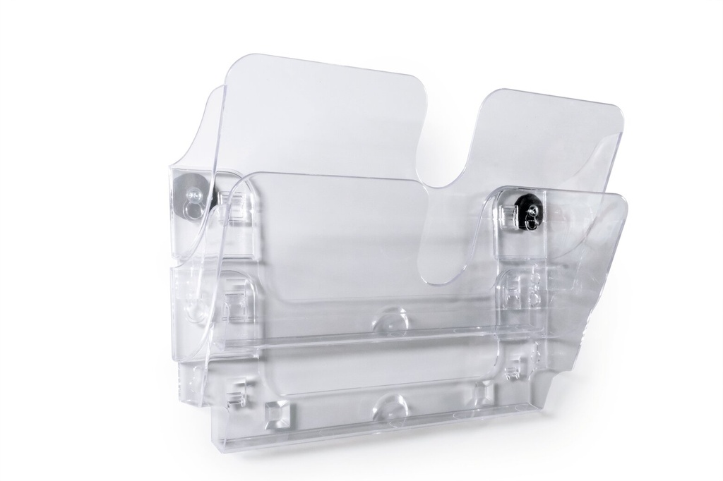 Folderhouder wand Durable Flexiplus 2 A4 liggend 2-vaks magnetisch