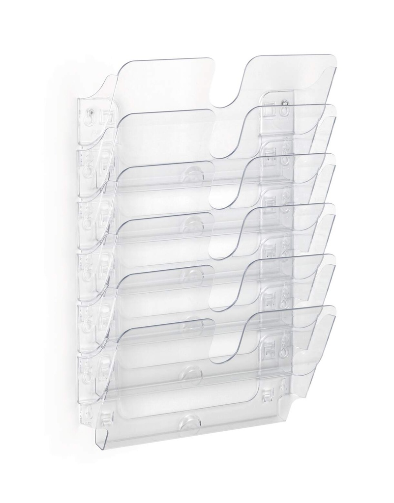 Folderhouder wand Durable Flexiplus 6 A4 liggend 1-vaks (6)