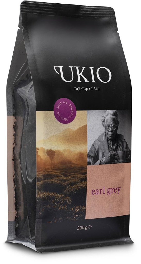 Thee UKIO zwarte thee Earl Grey losse kruiden pak 200g