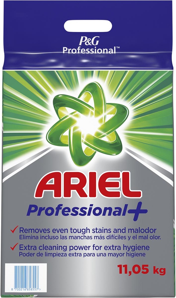 Waspoeder Ariel Professional Plus 130 wasbeurten zak 11,05kg