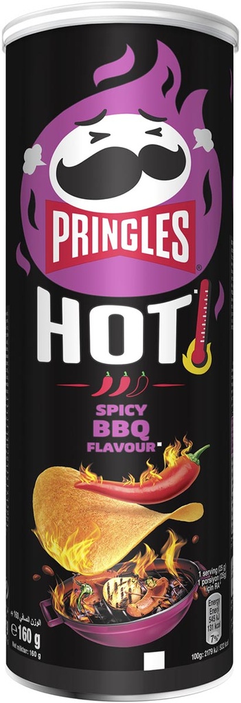 Chips Pringles 160g hot BBQ ribs