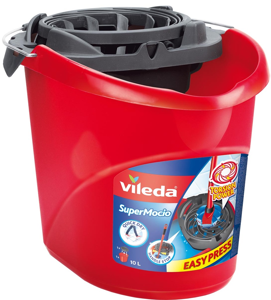 Emmer Vileda Super Mocio met pers rood/grijs