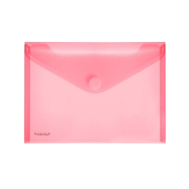 Documentmap Foldersys PP A5 envelop met velcro transparant