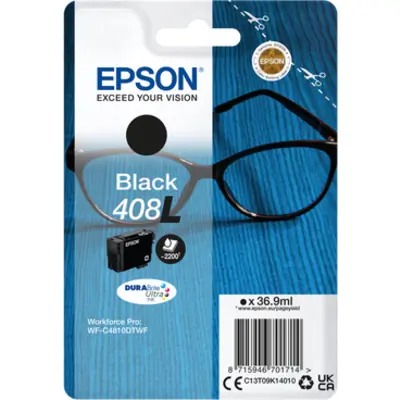 Cartridge Epson inkjet 408XL Durabrite HC T09K 2200pag BK