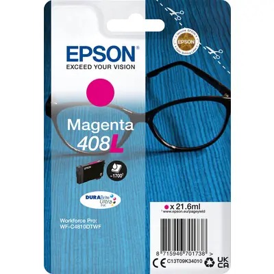 Cartridge Epson inkjet 408XL Durabrite HC T09K 1700pag MAG