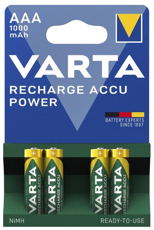 Batterij oplaadbaar Varta Accu Power AAA 1000mAh (4) 