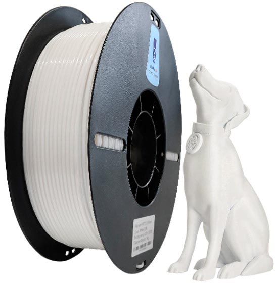 3D Filament PLA 1kg Ø1,75mm wit