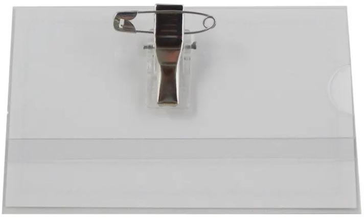 Badge met combiklem 58x90mm incl. etiketten (100)