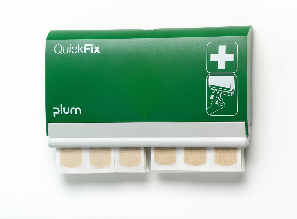 Pleisterautomaat Plum QuickFix incl. 2x45 elastische pleisters