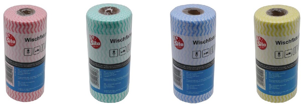 Reinigingsdoekjes Sito 18x35cm op rol assorti (50)