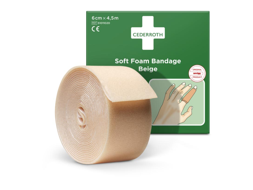 Schuimverband Cederroth 6cmx4,5m zelfklevend beige