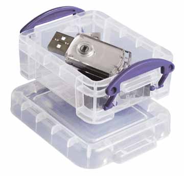 Opbergdoos Really Useful Box 0,07l transparant assorti