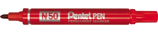 [QUA-N50R] Merkstift Pentel Pen N50 ronde punt 1,5mm (rood)