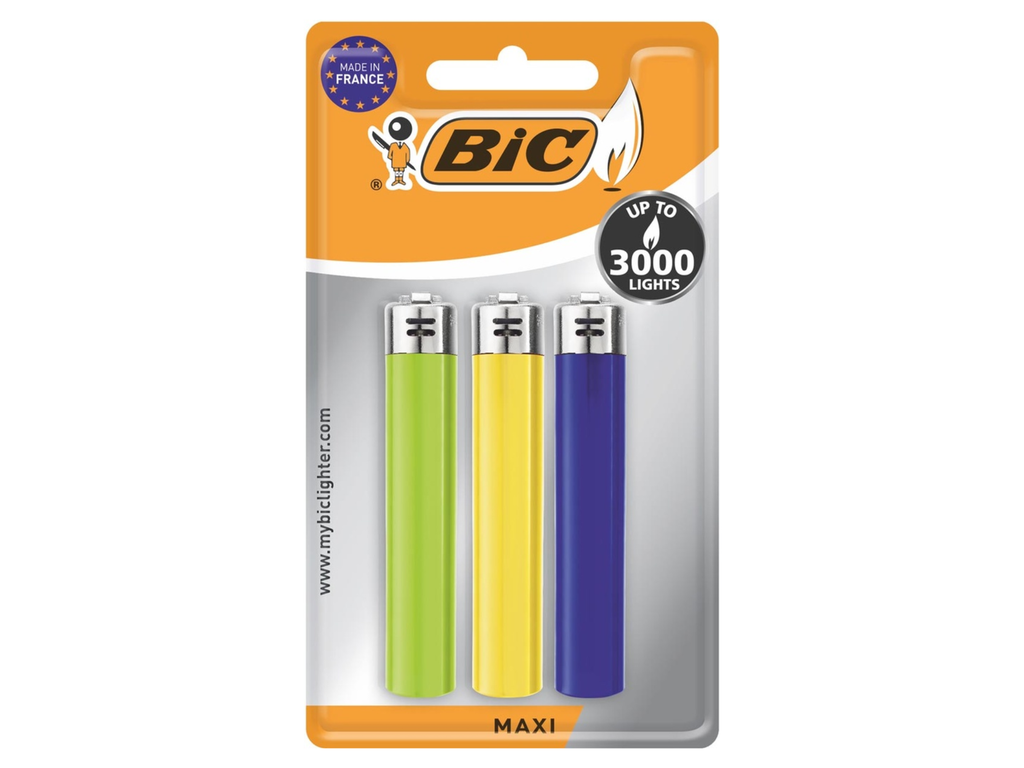 Aansteker BIC Maxi vuursteen assorti (3)