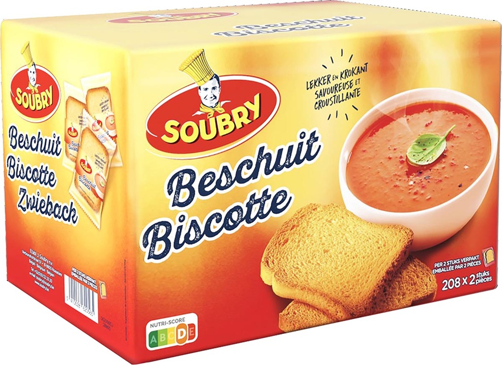 Beschuiten Soubry per 2 verpakt (208)
