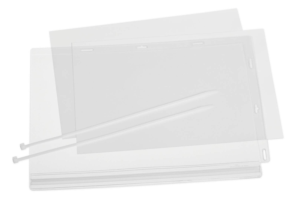Waterbestendige hoes Durable A3 met kabelbinders transparant (5) 