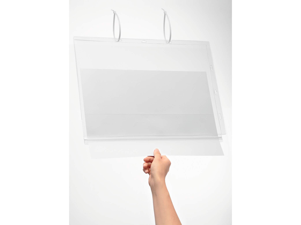 Waterbestendige hoes Durable outdoor A3 met kabelbinders transparant (5) 