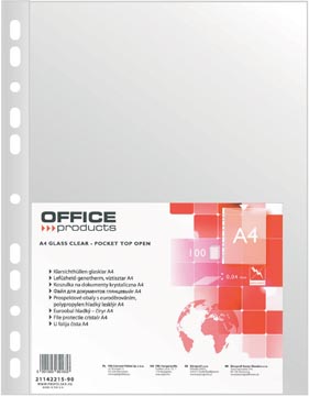 Showtas Office Products PP A4 40 micron 11-gaats glashelder (100)