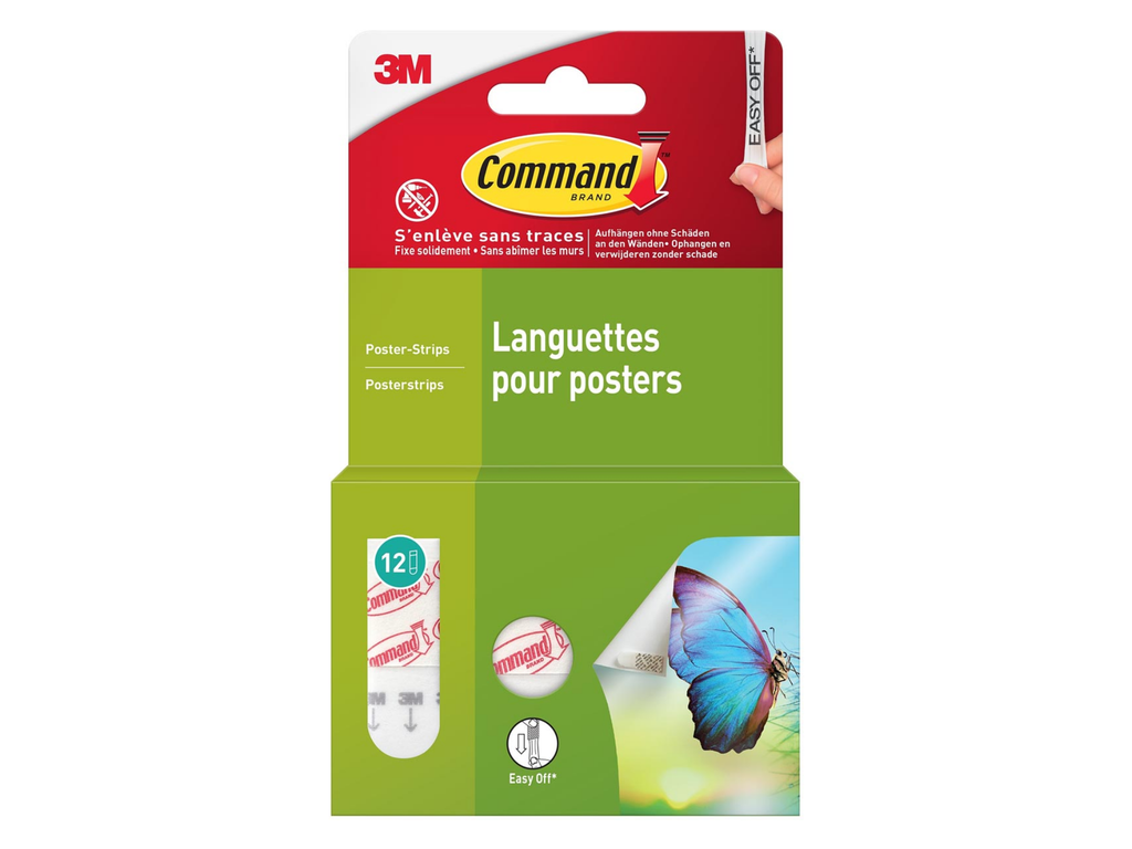 Posterstrip Command small draagvermogen 225 gram wit (12)