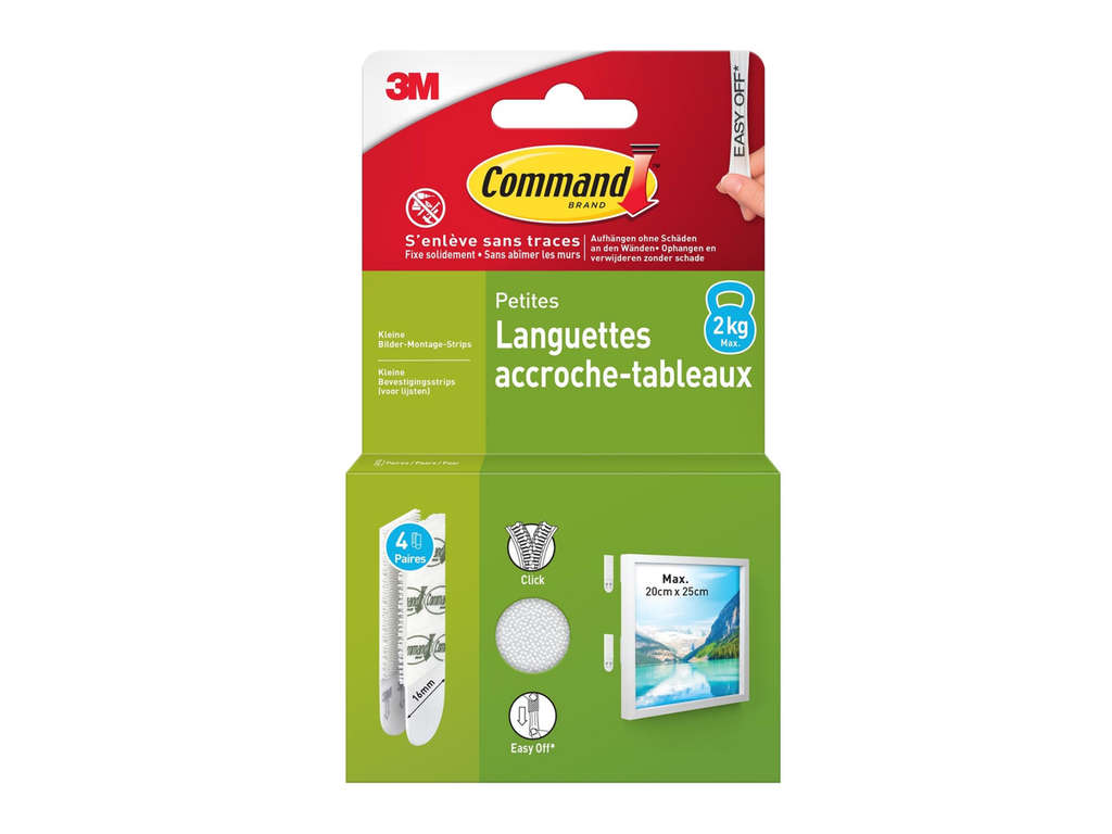 Fotolijststrip Command small draagvermogen 1,8 kg wit (8)