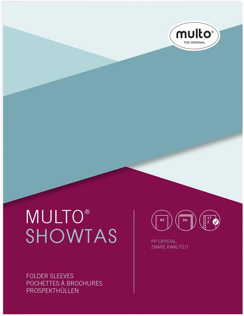 Showtas Multo geperforeerde  ft A5 17-gaatsperforatie glashelder (10)