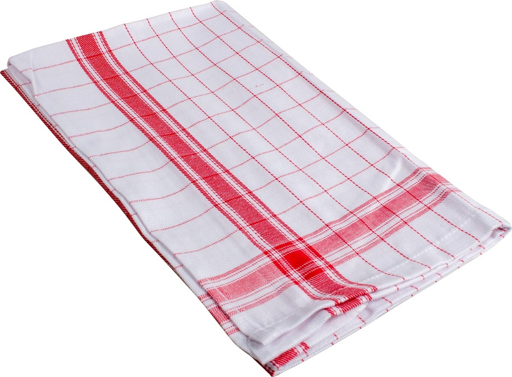 Handdoek Adalynne ft 50 x 70 cm geruit rood (3)