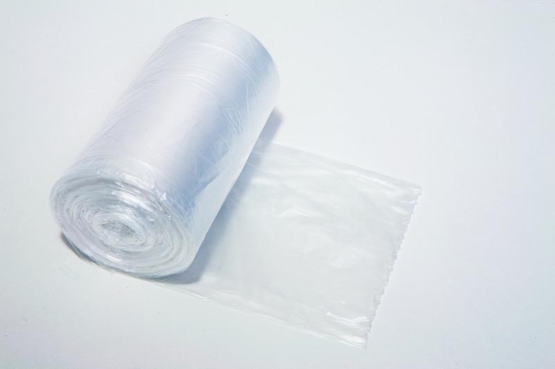 Vuilniszak HDPE 10 micron ft 44 x 48 cm transparant, (50)