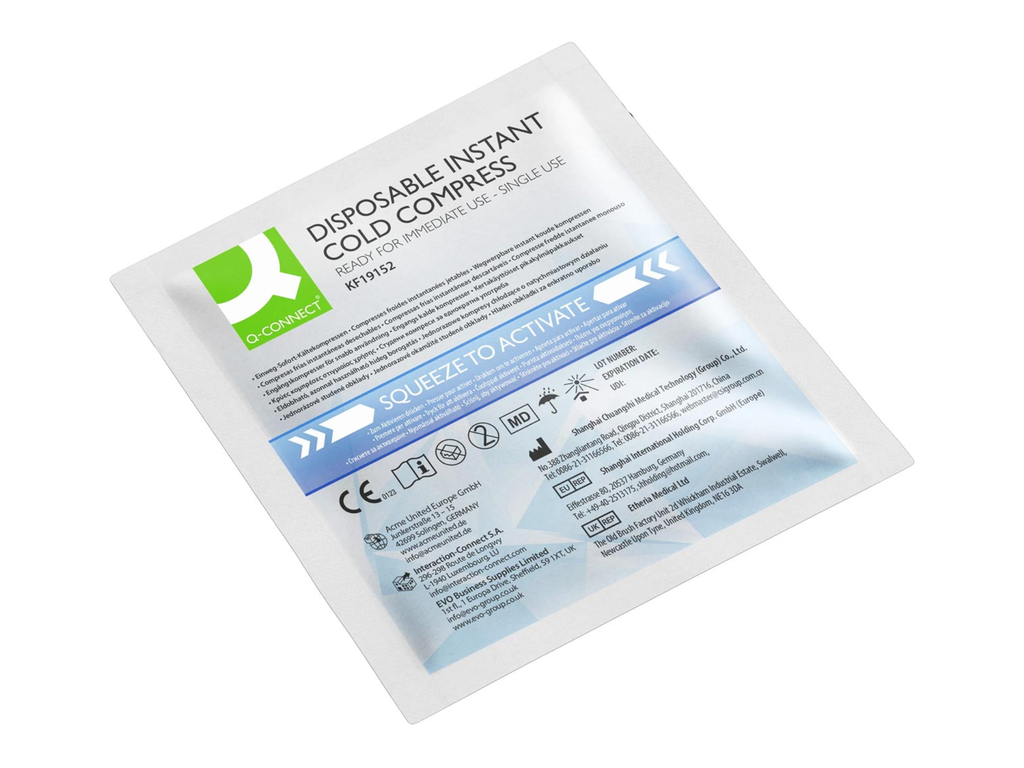  Koud kompres Q-CONNECT 13 x 14 cm eenmalig gebruik (10)