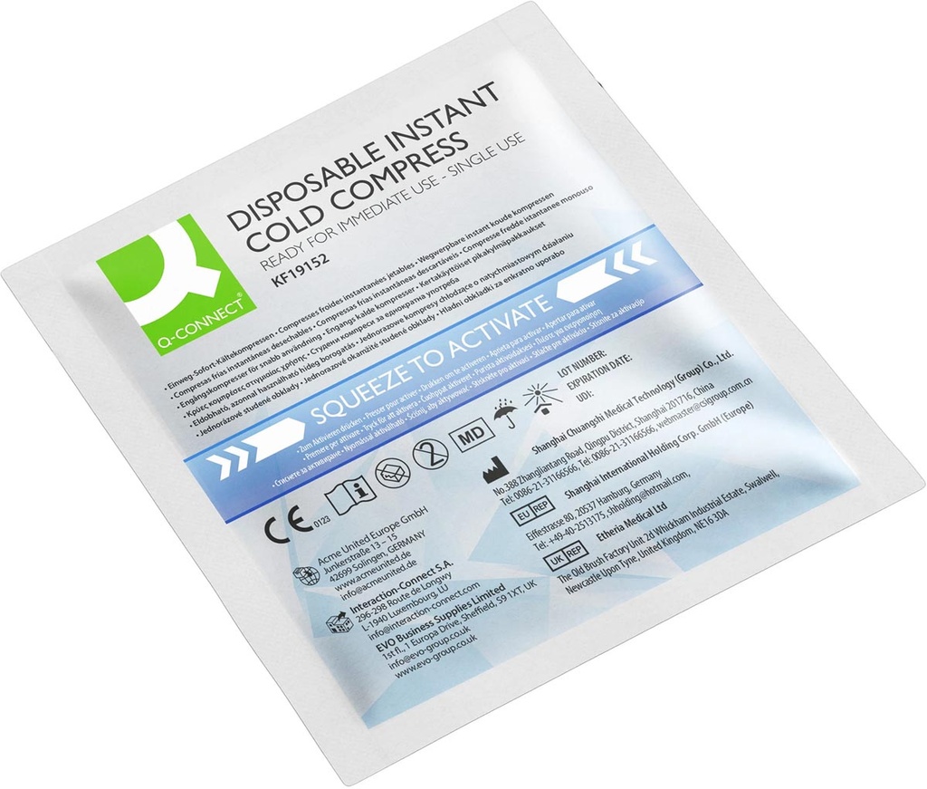  Koud kompres Q-CONNECT 13 x 14 cm eenmalig gebruik (10)