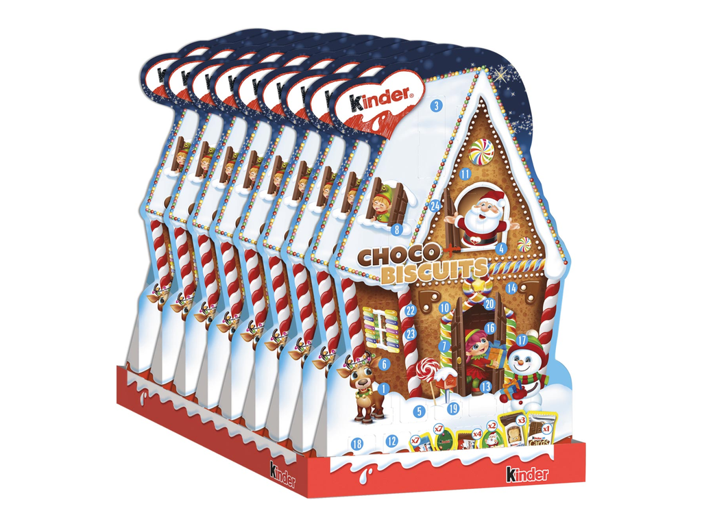  chocolade adventskalender mix Kinder doos van 198 gram