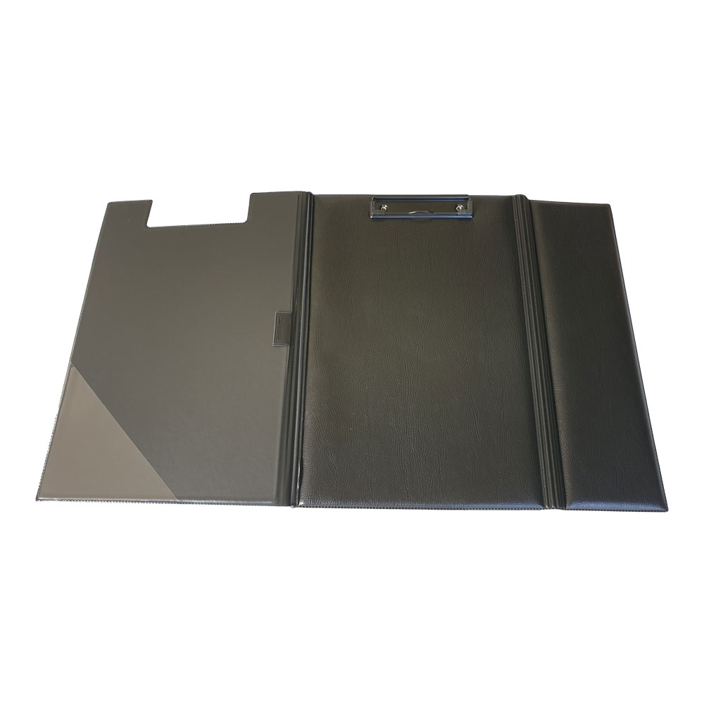 Chauffeursmap klembord+opbergvak Din A4 PP zwart