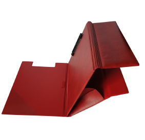 Chauffeursmap klembord+opbergvak Din A4 PP bordeaux