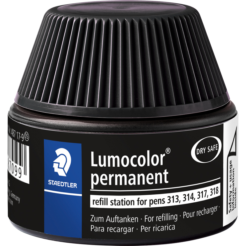 Refill station Staedtler Lumocolor permanent zwart