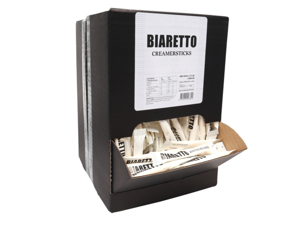 Koffiecreamer Biaretto sticks 2,5 gram (600)