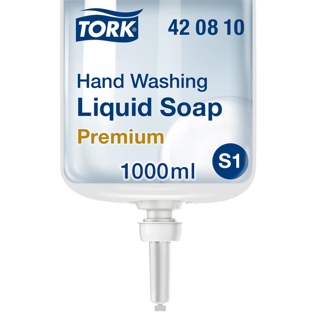Handzeep Tork S1 Premium vloeibaar ongeparfumeerd 1000ml 