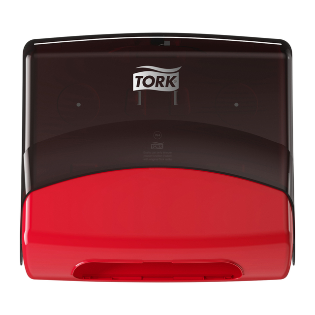 Reinigingsdoekdispenser Tork W4 Performance gevouwen rood 
