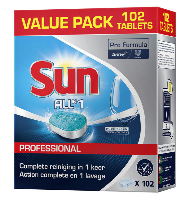 Vaatwastabletten Sun Pro Formula All-in-one (102)