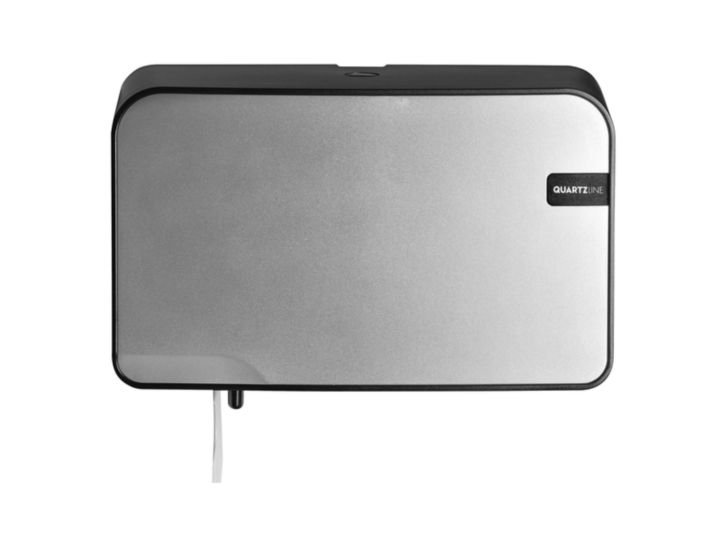 Toiletpapierdispenser Quartzline Q2 klein duo zilver 