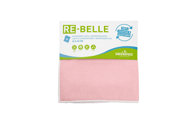 Microvezeldoek Greenspeed Re-belle 40x40cm roze (5)