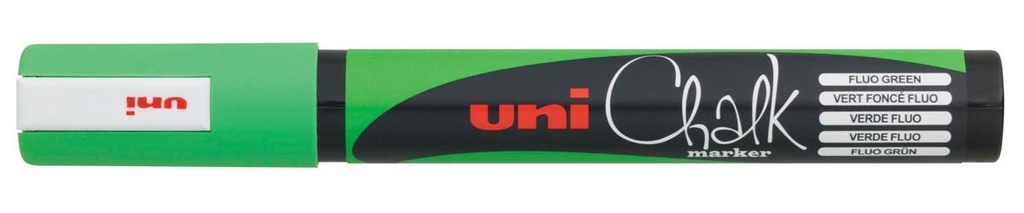 Krijtmarker fluo Uni-ball  groen ronde punt van 1,8 - 2,5 mm