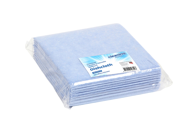 Werkdoek Cleaninq viscose 38x40cm blauw (10)