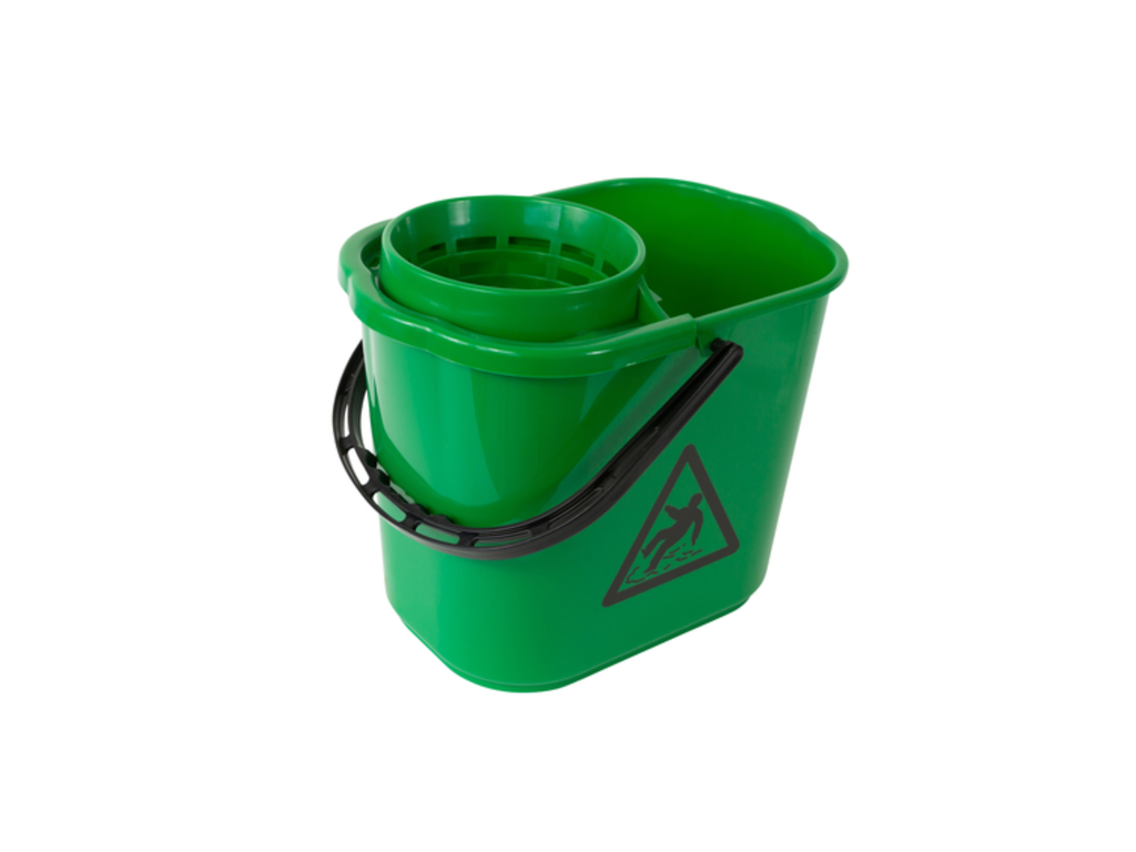 Mopemmer spaans Cleaninq met korf 12L groen