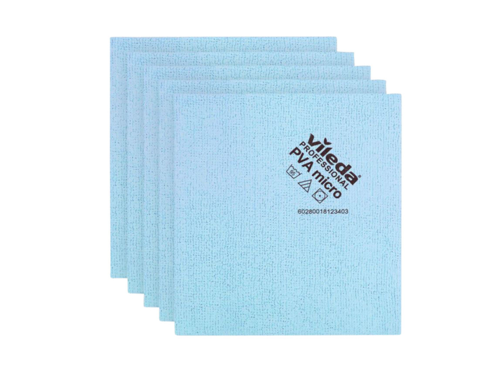 Microvezeldoeken Vileda Pro blauw (5)